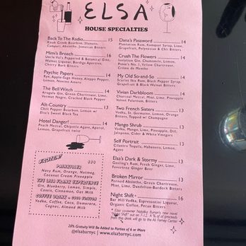 Elsa - Cocktail Bars Near Me - Brooklyn, New York
