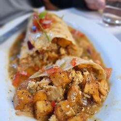 Lazy Day Cafe - Jackfruit Chile Verde Burrito