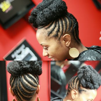 Mona D Coiffeur - Natural hair updo - Hair Extensions Near Me - Houston, Texas