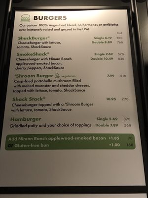 Menu photo 1 Shake Shack Big Beaver Road - Troy Troy, MI