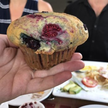 Cafe Laurent - Triple berry muffin - French Near Me - Mar Vista, California
