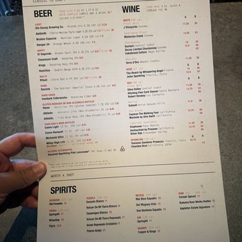 Eureka! - Drink menu 6/27/24 - Burgers Near Me - Ontario, California
