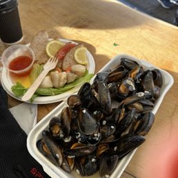 Mussels and King scallops