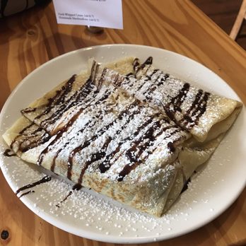 Dolce - S'more crepe with Nutella, banana & marshmallows. Absolutely to die for! - Coffee & Tea Near Me - Kingston, New York