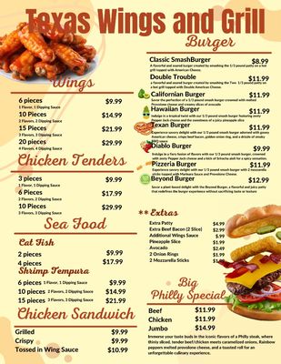 Menu photo 2 Texas Wings and Grill Austin, TX Menu photo 2 Texas Wings and Grill Austin, TX