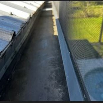 KR Gutters - gutter runs between roof and screen over pool. can only be cleaned from the roof. - Gutter Services Near Me KR Gutters - gutter runs between roof and screen over pool. can only be cleaned from the roof. - Gutter Services Near Me