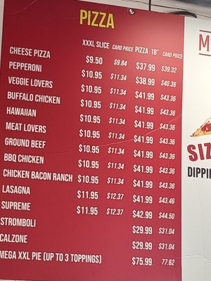 Menu photo 2 Mega Pizza Miami Beach, FL