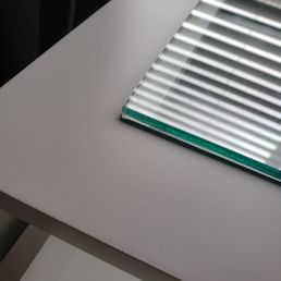 Fixed my vanity top so the glass would lay flat Fixed my vanity top so the glass would lay flat