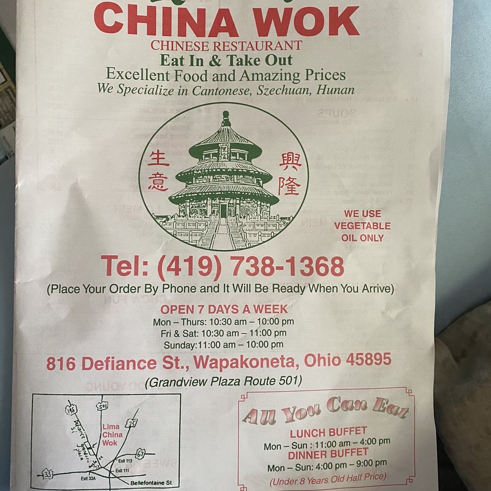 China Wok - Menu - Chinese Near Me - Wapakoneta, Ohio China Wok - Menu - Chinese Near Me - Wapakoneta, Ohio