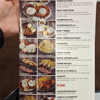 Noches de Colombia - Meats Menu - Colombian Near Me - Jersey City, New Jersey