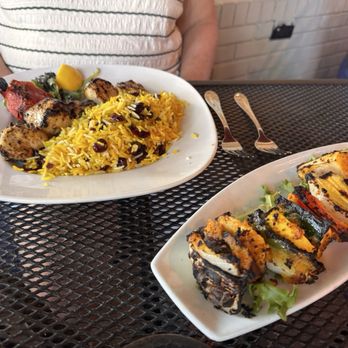 Pomegranate on Main - Chicken Torsh Kabob and veggies - Middle Eastern Near Me - Greenville, South Carolina Pomegranate on Main - Chicken Torsh Kabob and veggies - Middle Eastern Near Me - Greenville, South Carolina