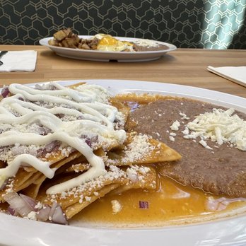 Las Mananitas - Classic Chiliquilles (red sauce) - Mexican Near Me - Fresno, California Las Mananitas - Classic Chiliquilles (red sauce) - Mexican Near Me - Fresno, California