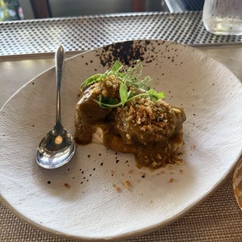 Koast - Pork cheeks and white bean puree (happy hour) - Seafood Near Me - Kihei, Hawaii Koast - Pork cheeks and white bean puree (happy hour) - Seafood Near Me - Kihei, Hawaii