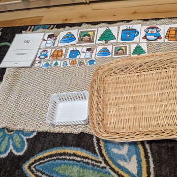 Orchard Montessori School - Winter sorting by size. - Montessori Schools Near Me - Fairfield, California Orchard Montessori School - Winter sorting by size. - Montessori Schools Near Me - Fairfield, California