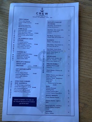 Menu photo 4 CREW Ogunquit Ogunquit, ME