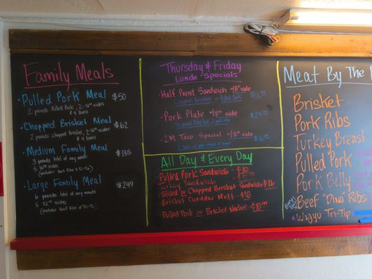 Menu photo 1 2M Smokehouse BBQ San Antonio, TX