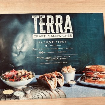 Terra Craft Sandwiches - Sandwiches Near Me - Melbourne, Florida