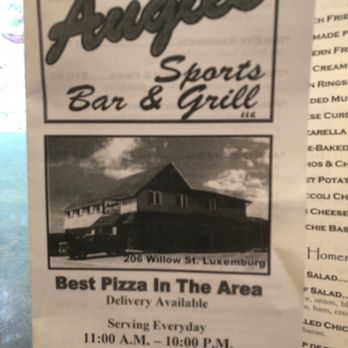 Augie's Bar & Grill - Menu cover - Bars Near Me - Luxemburg, Wisconsin Augie's Bar & Grill - Menu cover - Bars Near Me - Luxemburg, Wisconsin