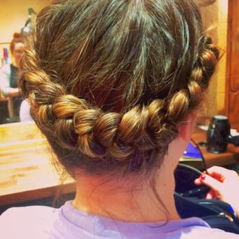 Strawberry Blonde Salon - Heather M. made me a cute halo braid! - Hair Salons Near Me - Charleston, South Carolina