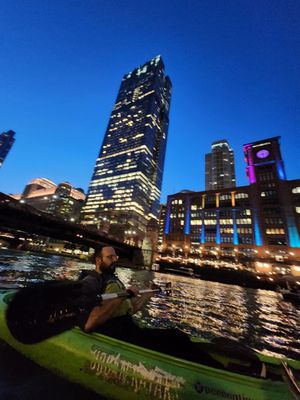 Urban Kayaks on the Chicago River by null