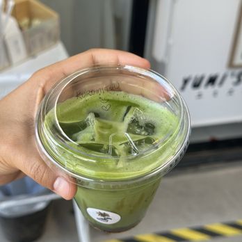 Yumi's Coffee - kuromitsu (brown sugar syrup) matcha latte with oat milk - Coffee & Tea Near Me - Phoenix, Arizona Yumi's Coffee - kuromitsu (brown sugar syrup) matcha latte with oat milk - Coffee & Tea Near Me - Phoenix, Arizona