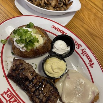 Sizzler - Steak & Malibu chicken with a side of sautéed mushrooms - Seafood Near Me - Buena Park, California Sizzler - Steak & Malibu chicken with a side of sautéed mushrooms - Seafood Near Me - Buena Park, California