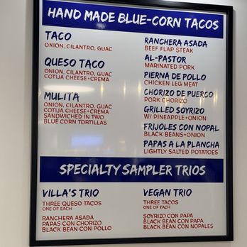 Villa’s Tacos - Menu - Tacos Near Me - Las Vegas, Nevada Villa’s Tacos - Menu - Tacos Near Me - Las Vegas, Nevada