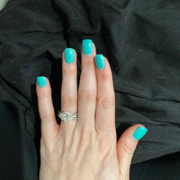 Love my nailscan't wait to go back, finally nails that don't fall off..