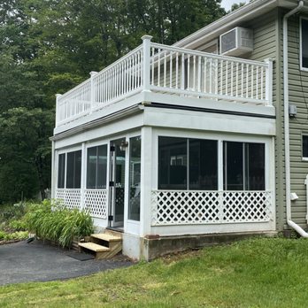 Dwyer’s Diversified Services - 2nd Flr. Deck replacement. Vinyl railing and deck - General Contractors Near Me Dwyer’s Diversified Services - 2nd Flr. Deck replacement. Vinyl railing and deck - General Contractors Near Me