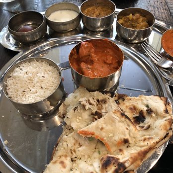 Blue India - Chicken tikka masala thali - Indian Near Me - Atlanta, Georgia