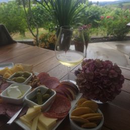 The charcuterie board.