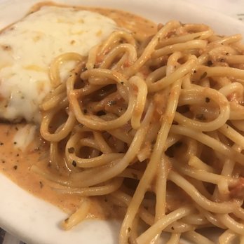 Baris - Chicken Parmigiana with pink sauce. - Pizza Near Me - Waco, Texas Baris - Chicken Parmigiana with pink sauce. - Pizza Near Me - Waco, Texas