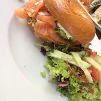 Café Walvis - Bagel with salmon and side salad - Cafes Near Me - Brussels, BRU Café Walvis - Bagel with salmon and side salad - Cafes Near Me - Brussels, BRU
