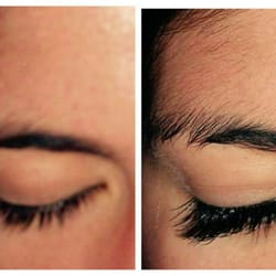 Ladybird Lash - Before and after the 120 minute lady bird session
