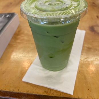 Belltower Coffeehouse & Studio - Iced matcha with vanilla syrup and almond milk - Coffee & Tea Near Me - Memphis, Tennessee Belltower Coffeehouse & Studio - Iced matcha with vanilla syrup and almond milk - Coffee & Tea Near Me - Memphis, Tennessee