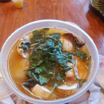 Dragonfly Thai - Spicy seafood soup with lemongras,galangal, ginger & basil. Flavor is so good and satisfying. Mixed of seafoods.. - Thai Near Me - Rolling Hills Estates, California Dragonfly Thai - Spicy seafood soup with lemongras,galangal, ginger & basil. Flavor is so good and satisfying. Mixed of seafoods.. - Thai Near Me - Rolling Hills Estates, California