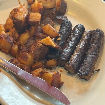 Jake's Diner - Sausage and potatoes. The potatoes were really good. - American Near Me - Greensboro, North Carolina Jake's Diner - Sausage and potatoes. The potatoes were really good. - American Near Me - Greensboro, North Carolina