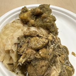 D Coal Pot - Buss up shut, curry chicken, chana and aloo