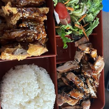 Sushi Q - Teriyaki chicken and sesame chicken bento box - Sushi Bars Near Me - Sacramento, California Sushi Q - Teriyaki chicken and sesame chicken bento box - Sushi Bars Near Me - Sacramento, California