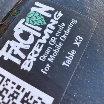 Faction Brewing - Scan for the menu - Breweries Near Me - Alameda, California
