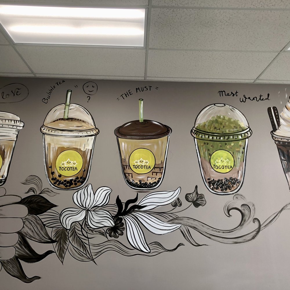 TOCOTEA - Cool wall art - Bubble Tea Near Me - Union City, California TOCOTEA - Cool wall art - Bubble Tea Near Me - Union City, California