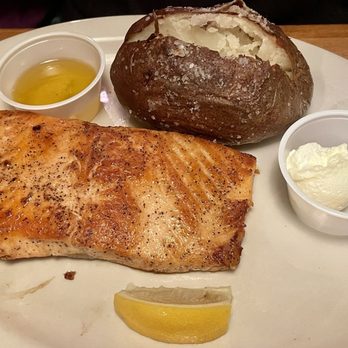 Texas Roadhouse - My wife's salmon (larger size) - Steakhouses Near Me - Tonawanda, New York Texas Roadhouse - My wife's salmon (larger size) - Steakhouses Near Me - Tonawanda, New York