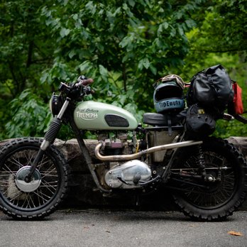Speed Deluxe - Adam's TR6 on the 4th annual Vintage 1000 dualsport event. - Motorcycle Repair Near Me Speed Deluxe - Adam's TR6 on the 4th annual Vintage 1000 dualsport event. - Motorcycle Repair Near Me