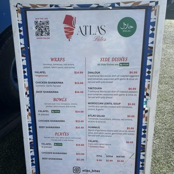 Atlas Bites - menu - Food Trucks Near Me - San Francisco, California