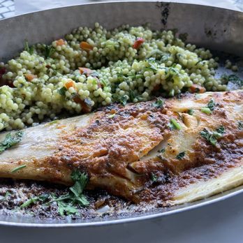 The Dead Fish - Branzino with garlic, parsley, paprika and butter encrusted - Seafood Near Me - Crockett, California