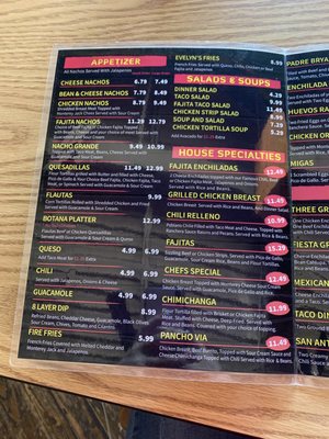 Menu photo 3 Kent's Tex-Mex Denison, TX