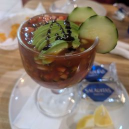 Shrimp and octopus cocktail
