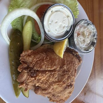 Laishley Crab House - Fried Grouper Sandwich - Seafood Near Me - Punta Gorda, Florida
