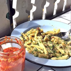 Chester White Cured Diner - Not Chester carbonara and the house made chilli.