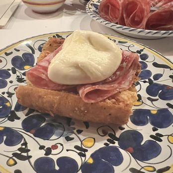 Carbone - Garlic bread with mozzarella and salami - Italian Near Me - New York, New York Carbone - Garlic bread with mozzarella and salami - Italian Near Me - New York, New York